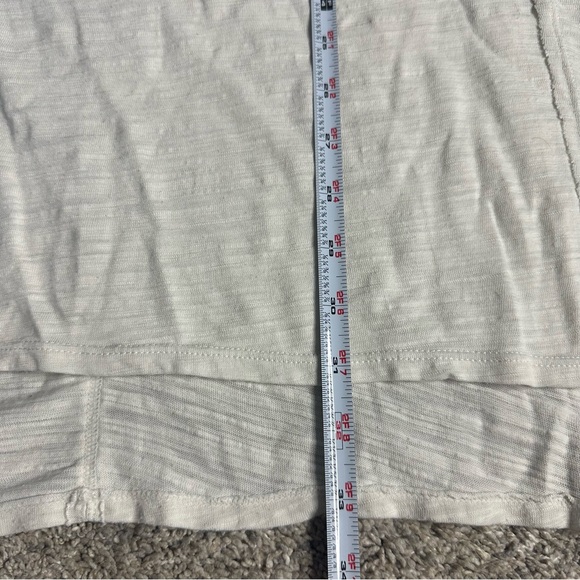 Free People | We The Free Long Beach Tunic Slub Jersey Longline Tee XS off white - Picture 8 of 12